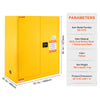 Flammable Safety Cabinet Liquid Storage 30 Gal 43.1x18.1x50.1 in Cabinet