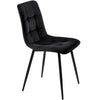 Dining Table and Chairs Set 4 Marble Effects Kitchen Table Chairs w/ Metal Legs
