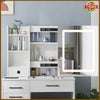 Dressing Table Makeup Desk Vanity Set White Mirror Drawers Stool 10 LED Lights