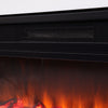 Modern 2KW Electric Inset Fireplace Heater Fire Place White Wooden Mantel Indoor