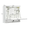 Wall-mounted Drop-leaf Table Folding Floating Laptop Desk Workstation Space Save
