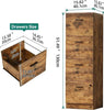 Filing Cabinet With 4 Drawers, Lockable Cabinet, Rustic , Vertical Office