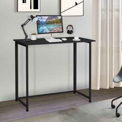 Workstation Computer Laptop Desk Home Office Table Stand Collapsible Metal Frame