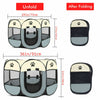 Foldable Soft Fabric Dog Crate Cat Cage Pet Bed Travel Puppy Play Pen Tent Large