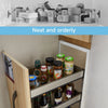 150-250mm Pull Out Steel Basket Kitchen Cabinet Larder Organizer Cupboard Drawer