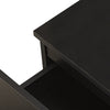 2 Drawers Black Bedside Cabinet Storage Nightstand Bedroom Chest Of Drawers