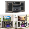 Living Room 150cm TV Stand with Electric Fireplace Set -3 Colour Fire/4 Cabinet