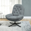 Armchair with 360 Degree Swivel and Water-Repellent Chenille Accent Chair, Grey