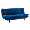 3 Seater Navy Blue Velvet Sofa Bed - Mondaine