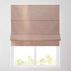Biscuit Faux Silk Blackout Lined Roman Blind - Choice of headrail