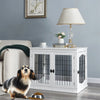Furniture Style Dog Crate, Puppy Cage End Table, Pet Kennel House with Doors