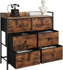Vintage Chest of Drawers 6 Storage Drawers Bedroom Furniture Bedside Table