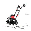 1500W Electric Tiller Garden Mini Soil Cultivator Rotavator 20cm Working Depth