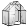 6X4FT Walk-In Greenhouse with Drainage Garden Outdoor Polycarbonate Green House