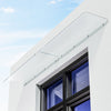 Streamlined Door Canopy Awning Outdoor Porch Window Shade Patio PET Rain Shelter