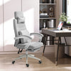 Home Office Chair Swivel Desk Chair with Adjustable Height Footrest Grey