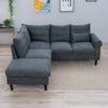 L-Shaped Corner Sofa, Sectional Couch with Built-in USB Port Chaise