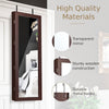 Mirrored Jewelry Cabinet Lockable Wall/Door Mounted Jewelry Armoire Organizer