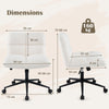 Modern Cross Legged Chair Upholstered Criss Cross Chair Desk Chair Vanity Chair
