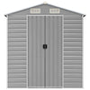 LAPOOH Garden Shed Grey 191x640x198 Galvanised Steel,Garden Storage Shed, N8S1