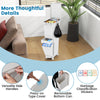 Plastic Step-on Trash Can Kitchen 3 in 1 Trash Can Garbage Can