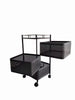 4 Tier Storage Rack Kitchen Rotating Vegetable Serving Bath Trolley Cart Shelf
