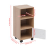 3/5 Drawer Mobile Filing Cabinets Printer Stand Pedestal Lockable Office Cabinet