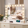 18 LED Bulb Hollywood Makeup Mirror Large 80x60cm Vanity Light Mirror Charging