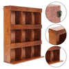 Vintage Wooden Small Cabinet Storage Box Desktop Organizer Unit Display Shelving