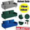 3 Seate Velvet Sofa w/ Spring Cushion Modern Couch Love Seat Settee Home Office