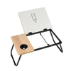 Folding Laptop Bed Tray Table Portable Lap Desk Notebook Breakfast w/ Cup Slot