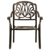 3 Piece Bistro Set Cast Aluminium Bronze