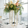 80CM Tall Square Metal Flower Ball Display Pedestal Stand Wedding Centerpiece