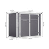 Plastic Outdoor Garden Shed 5x3FT Plant Tool Storage Garage Tool Shed Box House