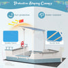 Fir Wood Sandbox Backyard Ship-like Playhouse w/Sloping Canopy