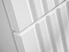 Bathroom Vanity Unit 800mm Ribbed Textured White Modern Wall Hung Floating Adel
