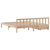 Bed Frame with Drawers 200x200 Solid Wood Pine B6R4