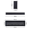 Electric Fireplace Media LED Wall Fire Wall Mounted / Standing Heater 40-100in