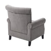 Velvet Lounge Armchair Fireside High Wing Back Accent Sofa Chair Cushioned Seat