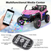 Costway Kids Electric Ride On Car 2-Seater 12V Battery Powered UTV-Pink
