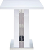 Dining Table 120cm High Gloss Chrome X Frame Kitchen Dining Furniture White Sets