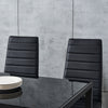 3 Colours Dining Table and 4 / 6 Padded Chairs Set Home Kitchen Furniture New