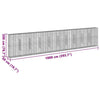 Gabion Basket with Cover 1000x50x200 Galvanised Y2K6