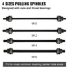 Press and Pull Sleeve Kit Bush Bearing Removal Kit 26PCS 45# Steel w/Case