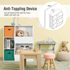 Kids Storage Cabinet 2 Storage Baskets Children Bookcase Wooden Toy Storage