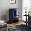 WiFi Freestanding Electric Fireplace Fire Flame Effect Heater Log Burner Stove