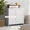Tilt-out Laundry Storage Cabinet for Bathroom with 2 Hampers