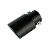 2X 63mm 2.5" Car Exhaust Pipe Trim Tail Muffler End Tip Stainless Steel Black UK