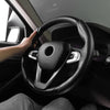 Carbon Fiber Look Universal Car Steering Wheel Booster Cover Non-Slip Accessory