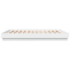 Bulliing Bed Frame with White ,Double Bed Frame,Platform Bed T4F0